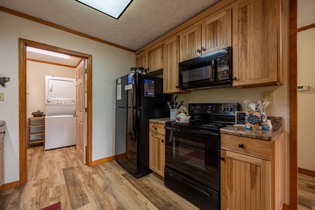 Kitchen appliances at Cabin On The Hill, a 1 bedroom cabin rental located in Pigeon Forge