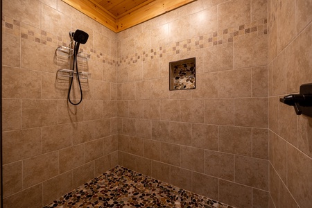Bathroom with Walk-in Shower at Angler's Ridge