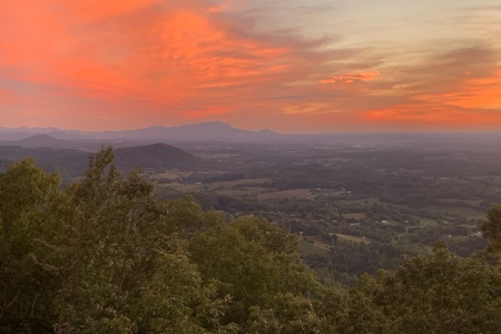 Sunset at 4 States View, a 2 bedroom cabin rental located in Pigeon Forge