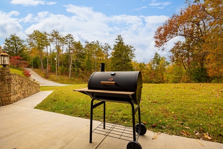 Grill at Mountain Lake Getaway, a 3 bedroom cabin rental located in douglas lake