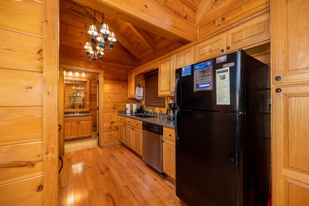 Kitchen at Mountain Laurel Lodge, a 4 bedroom cabin rental located in Pigeon Forge