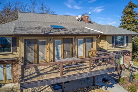 Back deck at Best View Ever! A 5 bedroom cabin rental in Pigeon Forge