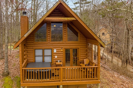 Exterior at Cupids Crossing, a 1 bedroom cabin rental located in Pigeon Forge
