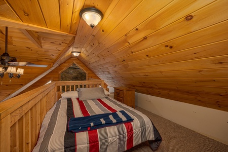 Loft Bedroom at Hoop Dreams Lodge