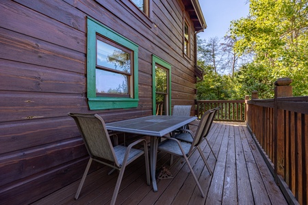 Table on the Deck at Enchanted Forest