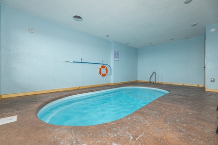 Indoor pool at 4 States View, a 2 bedroom cabin rental located in Pigeon Forge