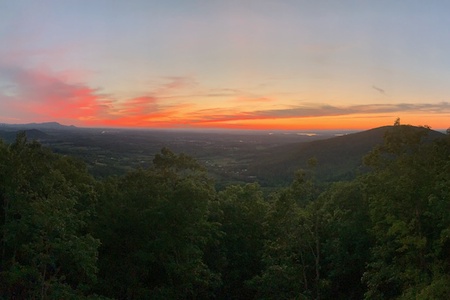 Sunset at 4 States View, a 2 bedroom cabin rental located in Pigeon Forge