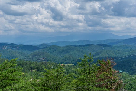 Mountain view at Mountain Glory, a 1 bedroom cabin rental located in Pigeon Forge