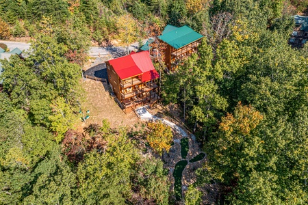 Area Exterior Overview at Make A Splash, a 2 bedroom cabin rental located in gatlinburg