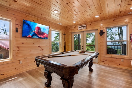 Pool Table at Mountain Top Views