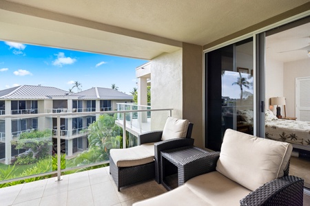 Step out to your private lanai - the perfect spot to relax with morning coffee or evening drinks.