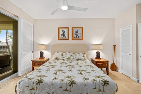 Step into your island-inspired bedroom, a peaceful retreat after your island adventures.