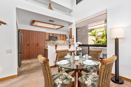 Savor meals in your elegant dining space