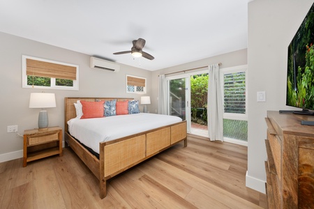 Bedroom with king bed