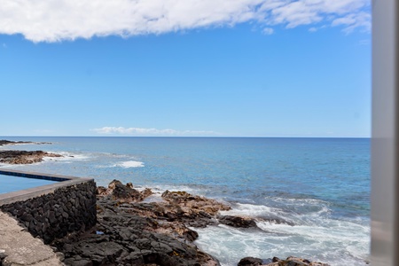 Rocky shoreline with ocean views