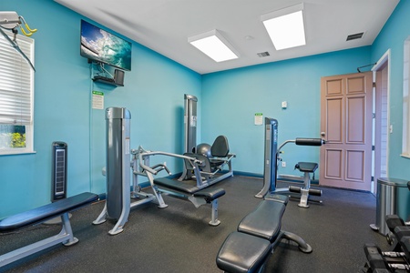 Stay on track with your fitness goals in the bright, well-equipped gym. With strength training equipment and cardio options, you'll have everything you need to energize your day.