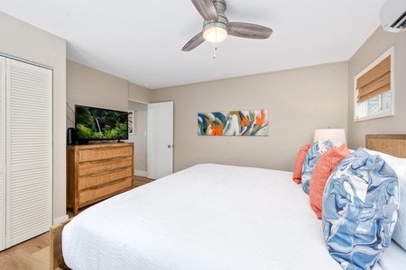 Bedroom with king bed