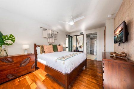 Primary bedroom with King bed