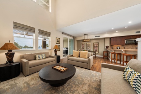 Unwind in your elegant living space featuring plush seating.
