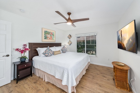 Garden view perfect space to unwind after a long day.