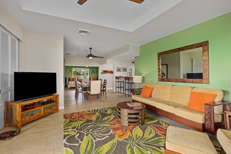 Unwind in your spacious living area.