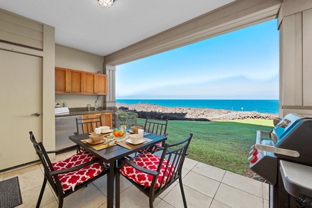 Wake up to endless ocean views from your dining space, where morning coffee tastes better with the sea breeze.