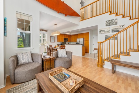 Open layout, comfortable for family gatherings.