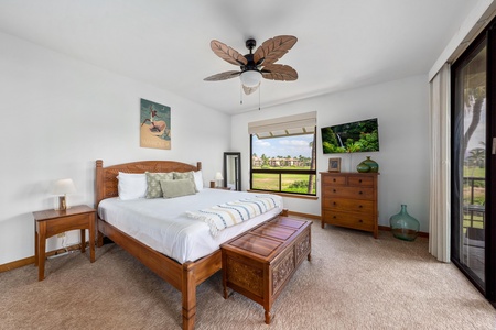 Drift off to sleep in your tropical bedroom with peaceful garden views