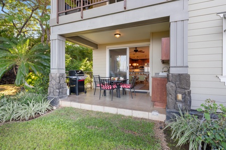 Your private lanai beckons with BBQ grilling space, outdoor dining, and seamless indoor-outdoor flow for memorable tropical evenings.