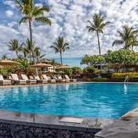 Dive into paradise with this sparkling pool surrounded by swaying palms and ocean views. You'll love lounging poolside with the sea breeze and tropical ambiance all around.