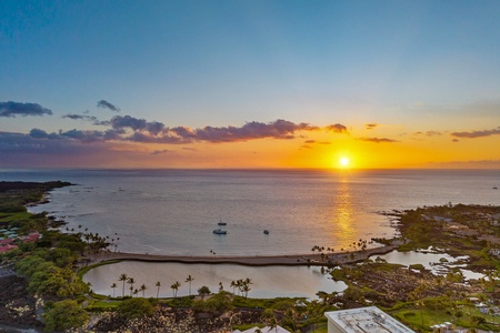 Spectacular sunsets.