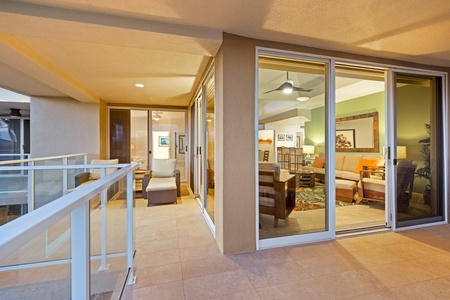 Lanai offers many areas to relax after the day's adventure.