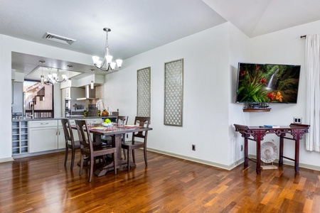 Dining area with seating for four