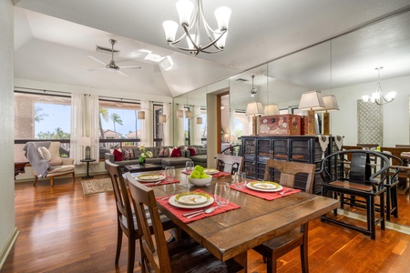 Dining area with seating for four