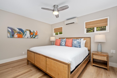 Bedroom with king bed