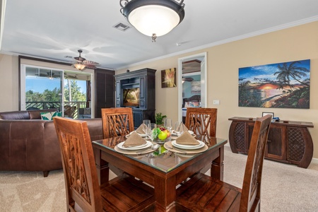 Dining area with seating for four