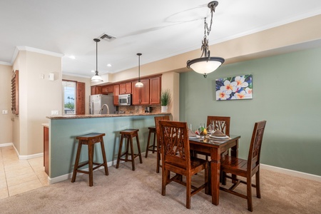 Dining area with seating for four