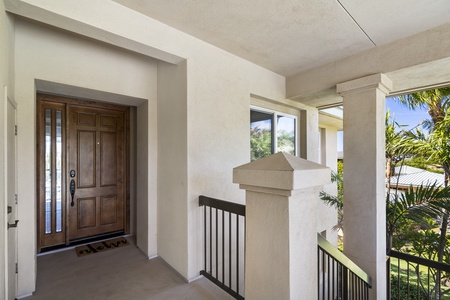 Private entryway leading to your tropical retreat.