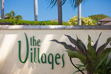 Entrance sign welcoming you to The Villages.