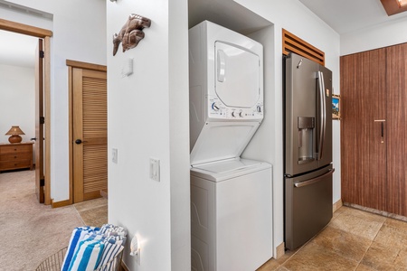 Your in-unit washer and dryer make extended stays effortless.