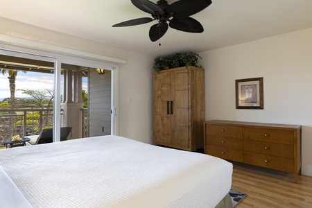 Primary bedroom with king bed