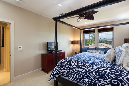 - Comfortable and stylish guest room with island inspired decor and TV for downtime - Oversized windows frame swaying palms and tropical rooftops - Blue accents and natural textures make this a relaxing, serene place to recharge