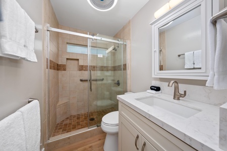 Bathroom with walk in shower