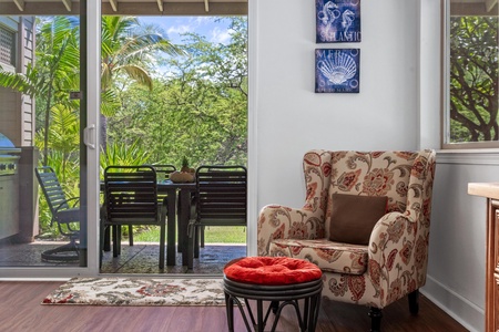 Primary bedroom with king bed