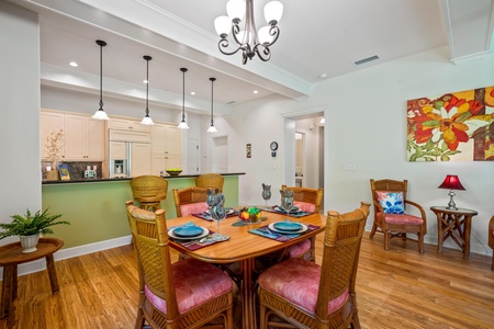 Dining area with seating for four