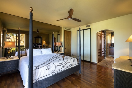 Spacious bedroom retreat.