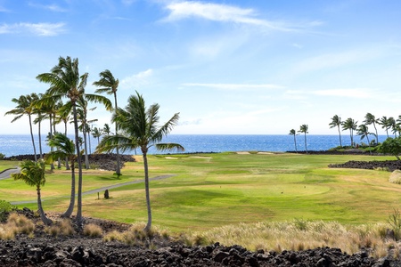 Ocean and golf course views