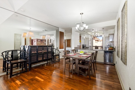 Dining area with seating for four