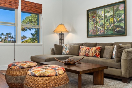 Bright, spacious living room