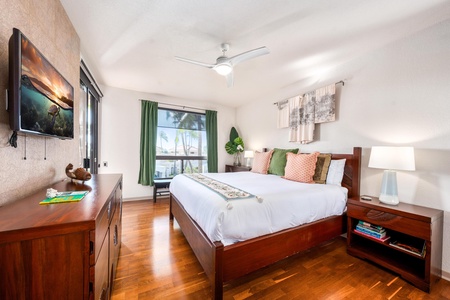 Primary bedroom with King bed